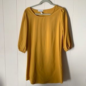 KAYLYN + KAYDEN | Mustard Long Sleeve Dress